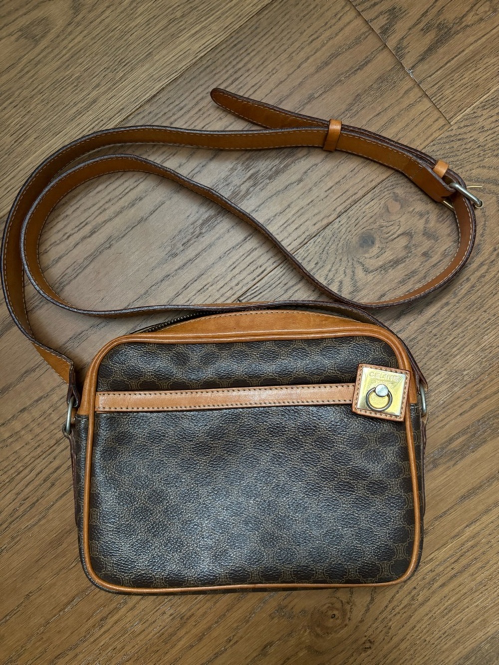Vintage Celine monogrammed crossbody bag